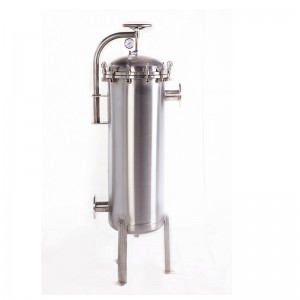 Stainless steel bag filter housing for water treatment